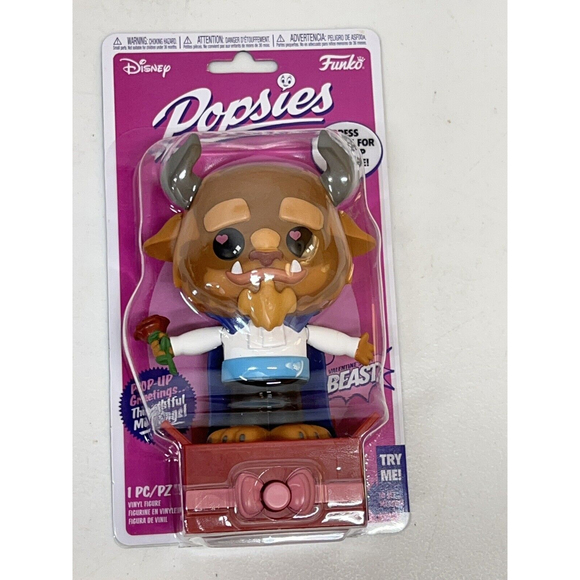 Disney Funko Popsies Valentine Beast Figure Pop Up Greeting Gift Toy NEW - Picture 2 of 4